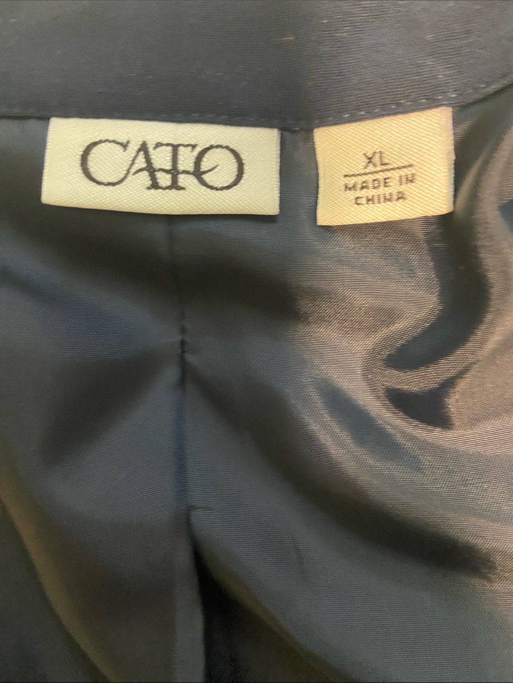 Cato Navy Ruffle-Trim Button Jacket - Picture 3 of 5